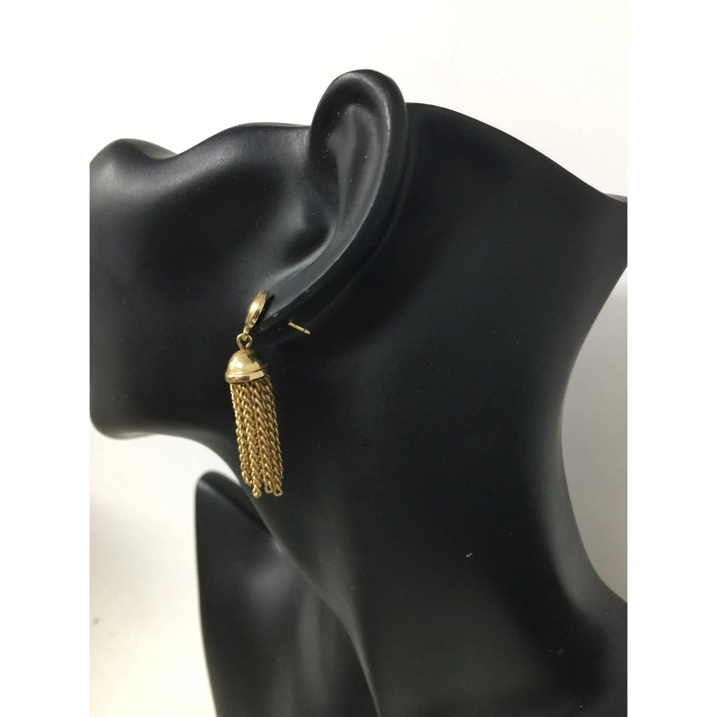 Women's Gold Tone Tassel Chain Earrings - A+ Stuff - earrings - A+ Stuff