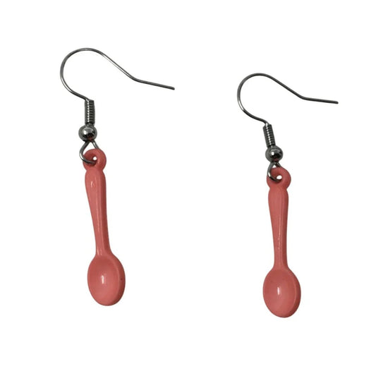 Women's Miniature Pink Spoon Earrings (no earring backs) - A+ Stuff - Earrings - A+ Stuff