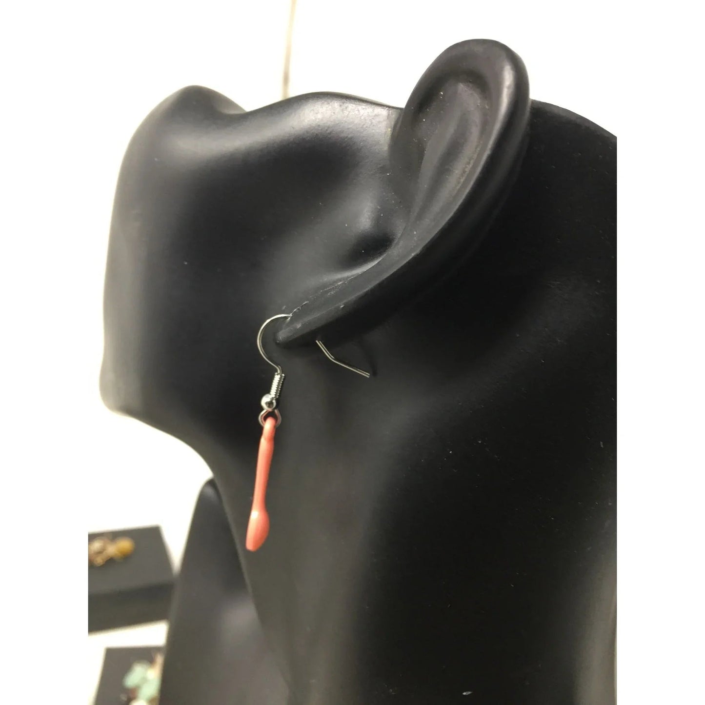 Women's Miniature Pink Spoon Earrings (no earring backs) - A+ Stuff - Earrings - A+ Stuff