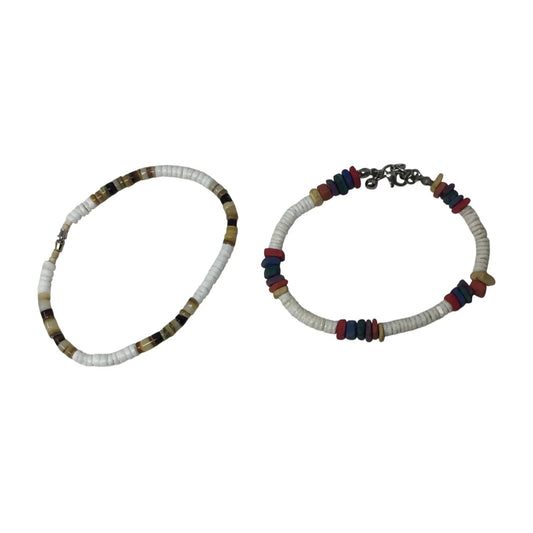 Women's Puka Shell Bracelets (2) - A+ Stuff - bracelet - A+ Stuff