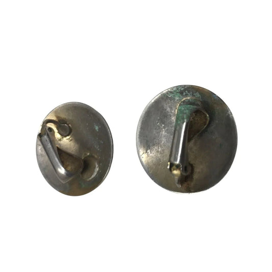 Women's Round Circle Clip On Earrings with Swirl Design - A+ Stuff - Earrings - A+ Stuff