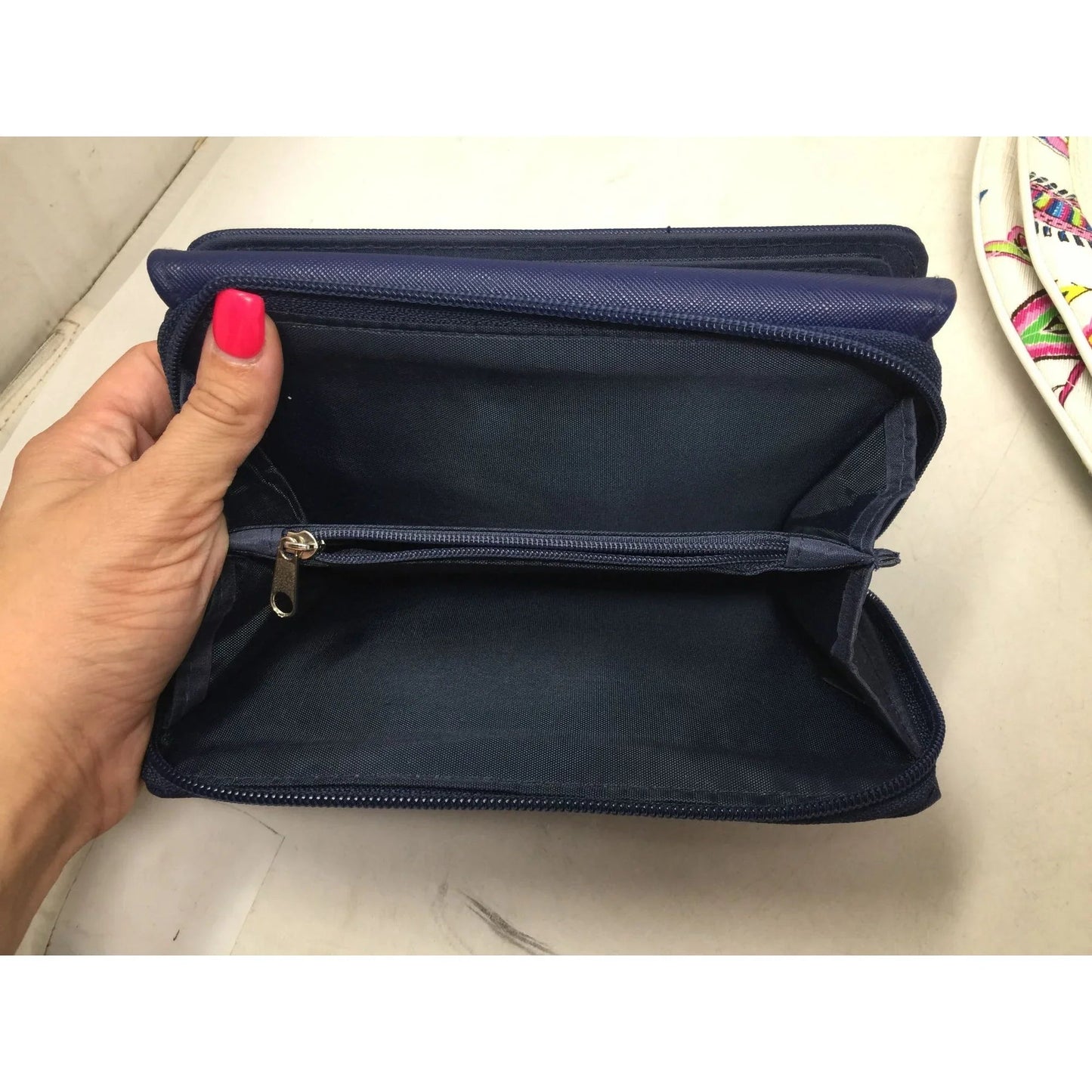 Women's ''Safe Keeper'' Navy Blue Wallet/Clutch - A+ Stuff - Wallet - A+ Stuff