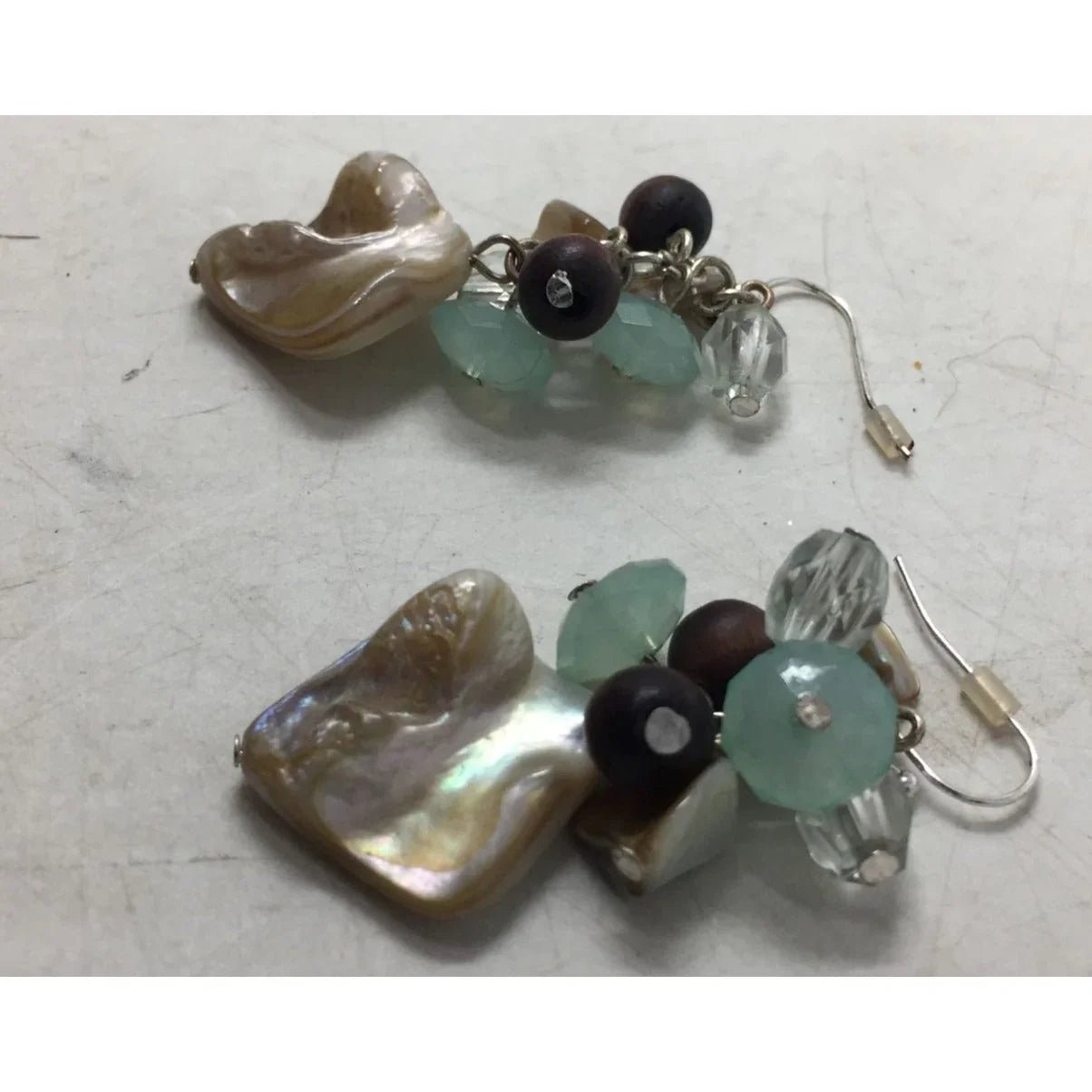 Women's Shell and Bead Dangle Earrings - A+ Stuff - Earrings - A+ Stuff