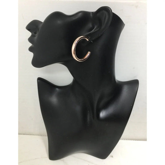 Women's Thick Rose Gold Hoop Earrings - A+ Stuff - Earrings - A+ Stuff