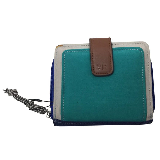 Women's Vera Bradley Cool Lagoon RFID Pocket Wallet (Faux leather trim) - vera bradley - Wallet - A+ Stuff