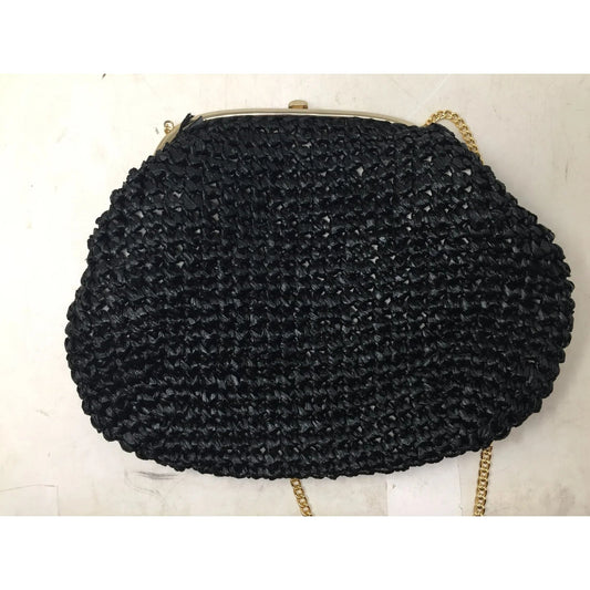 Women's Vintage Black Mesh Purse with Gold tone Strap - A+ Stuff - Bag - A+ Stuff