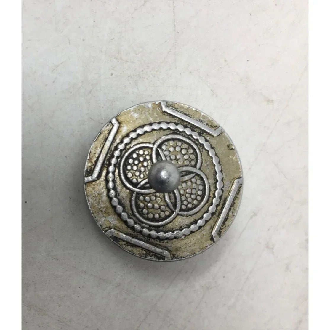 Women's Vintage Round Silver Tone Clip On Earrings - A+ Stuff - Earrings - A+ Stuff