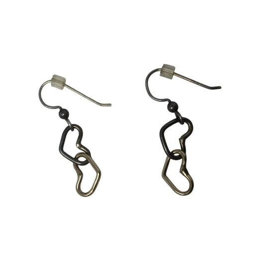 Women's/Girl's Double Heart Dangle Earrings - A+ Stuff - Earrings - A+ Stuff