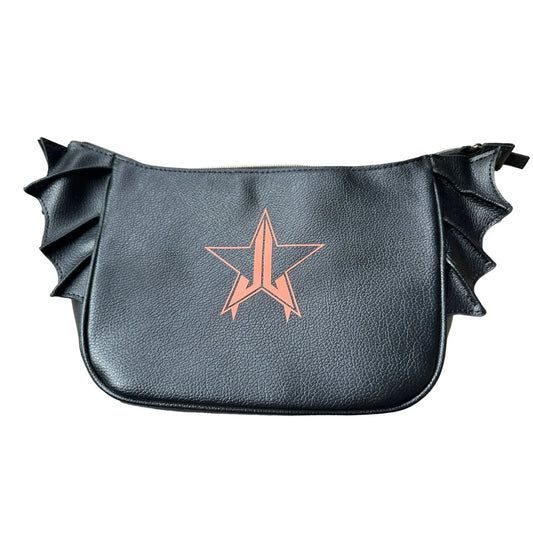 Jeffree Star Batwing Cosmetic Bag - Black with Red Logo and Batwings - Limited Edition - Halloween Bag - A+ Stuff