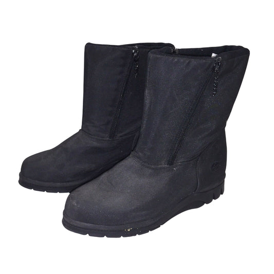 TOTES Waterproof Women's BLACK BOOTS Zip Up WInter Rain Boot