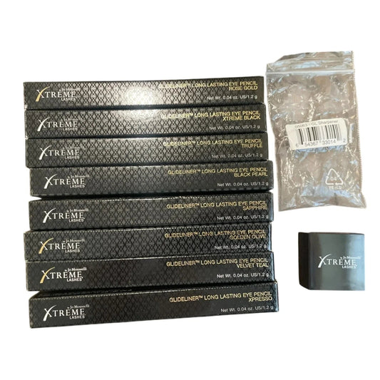 Xtreme Lashes Glideliner Long Lasting Eye pencils (8 total) and Pencil Sharpener - xtreme lashes - Make up - A+ Stuff