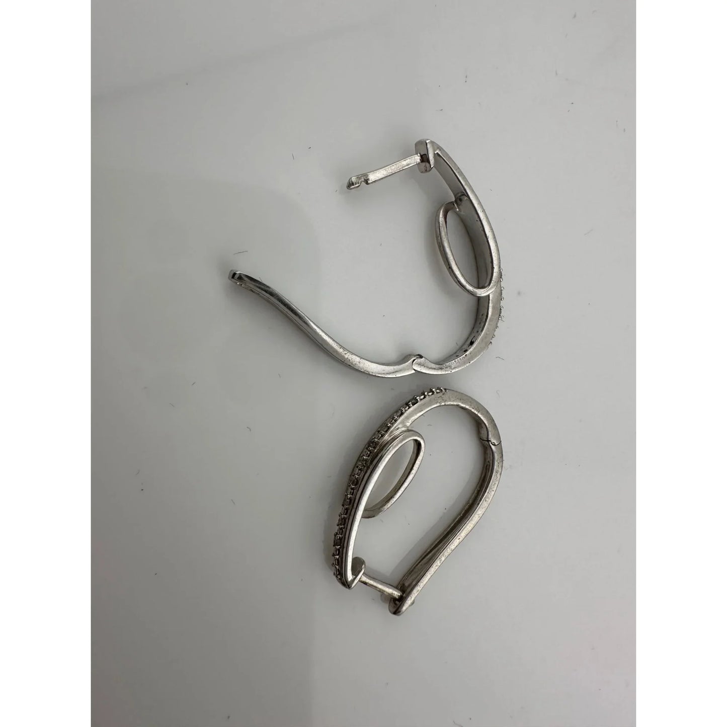 Diamond Loop Hoop Earrings - A+ Stuff
