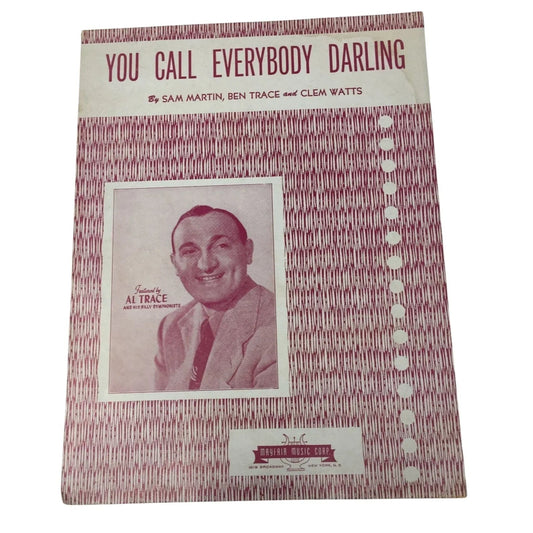 ''You Call Everybody Darling'' by Sam Martin, Ben Trace, and Clem Watts - A+ Stuff - SHEET MUSIC - A+ Stuff