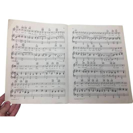 ''You Made Me Love You (I Didn't Want To Do It)'' Sheet Music - A+ Stuff - SHEET MUSIC - A+ Stuff