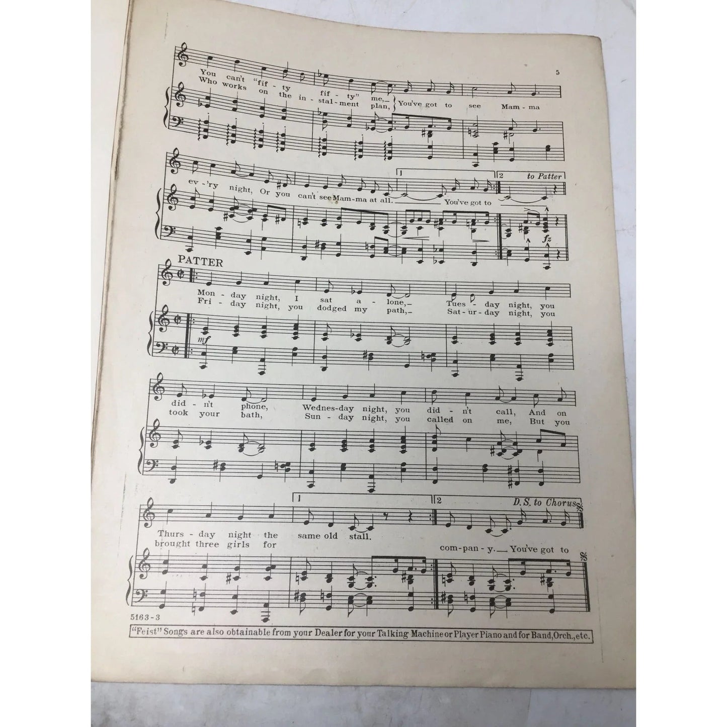 ''You've Got To See Mama Every Night (Or You Can't See Mama At All)'' Sheet music book - A+ Stuff - SHEET MUSIC - A+ Stuff