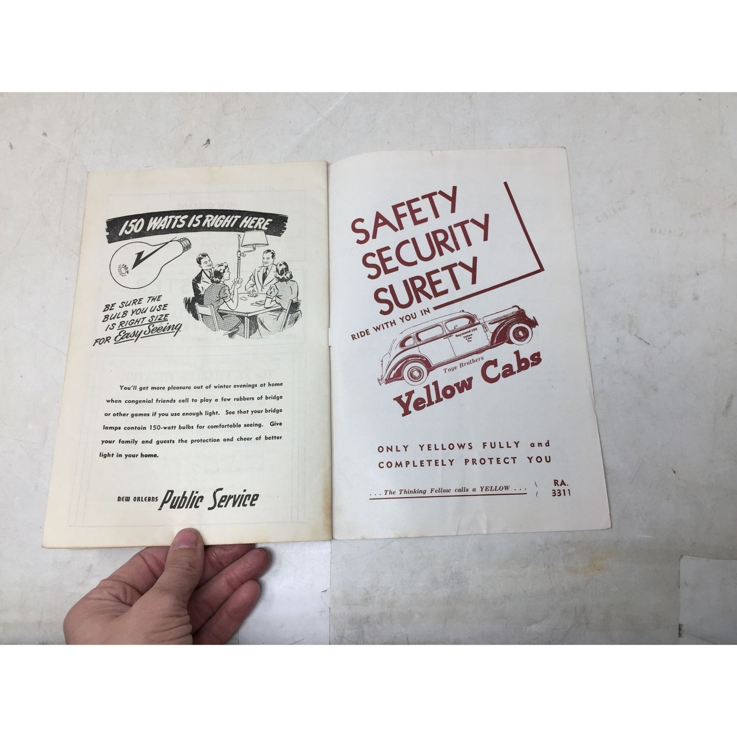 Vintage 1946 program for the Ballet Theatre performance