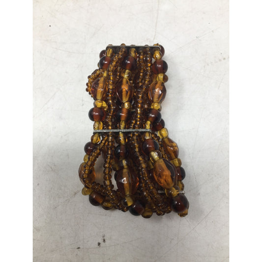 Women's Amber Colored Mixed Bead Bracelet