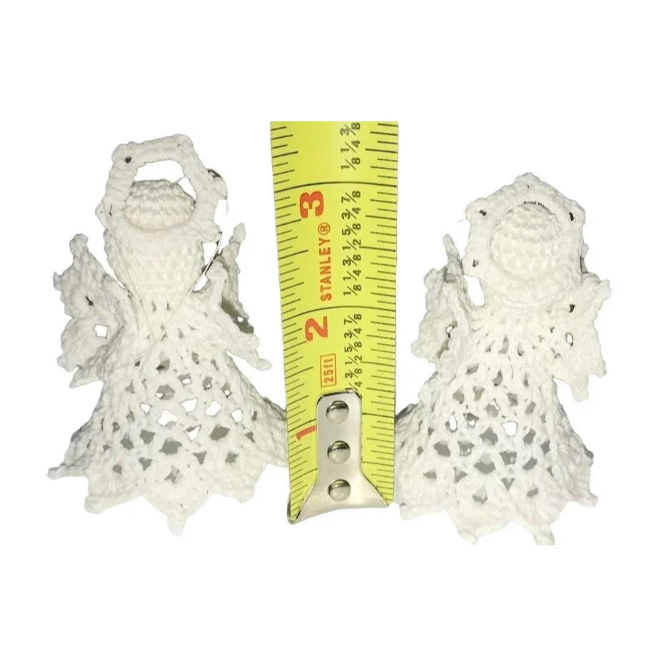 Vintage ANGEL Ornaments - Crochet Angel Christmas Tree Ornaments. Very condition A+ Stuff A+ Stuff Holiday Ornaments
