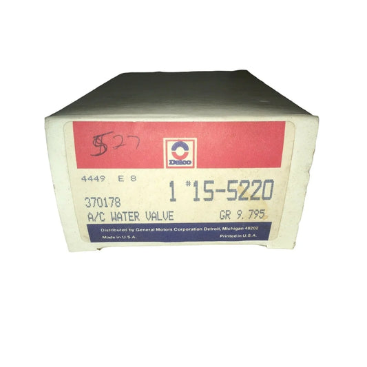 GENUNIE GM 370178 Delco A/C WATER VALVE General Motors NOS Part ACDelco A+ Stuff Tools