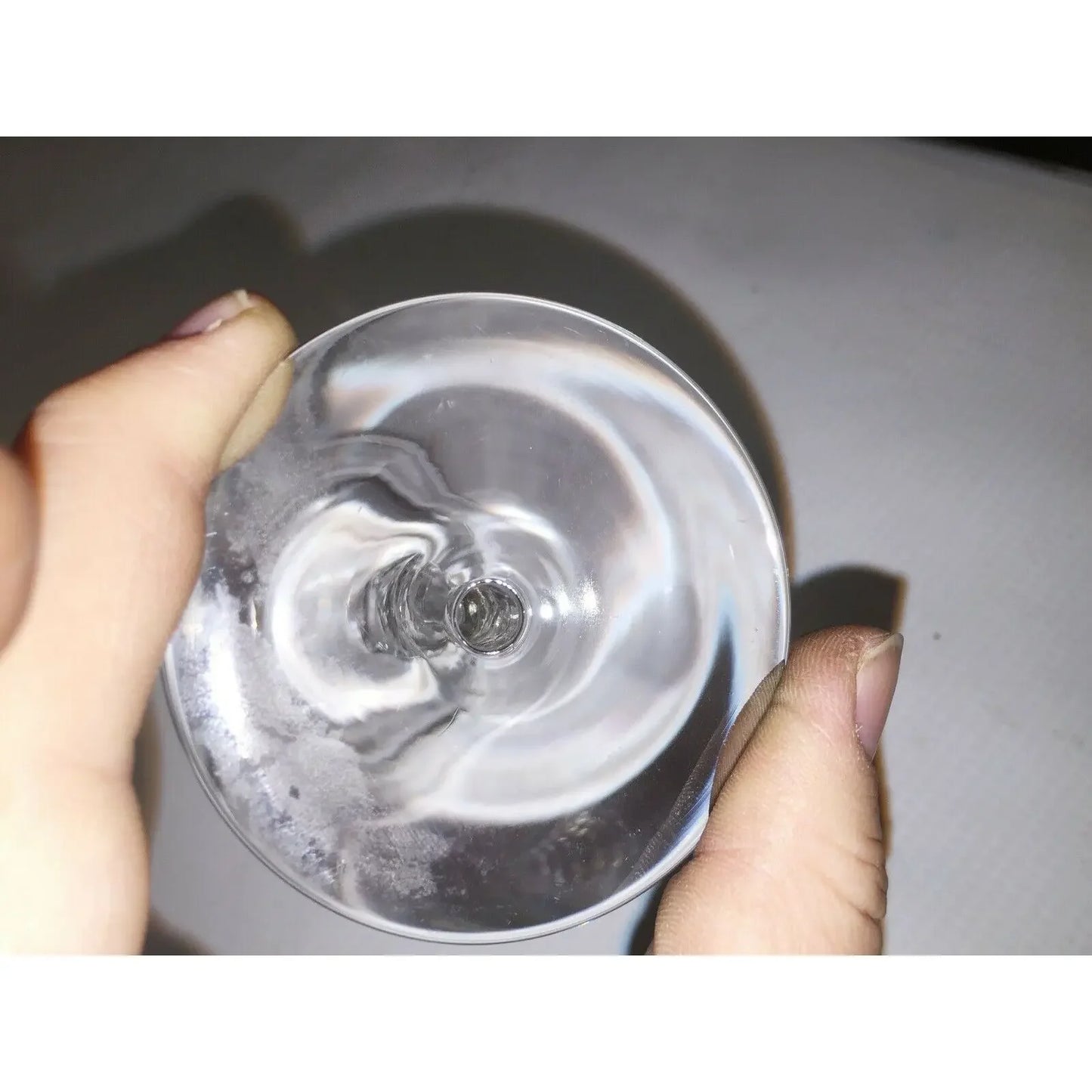 Vintage CRYSTAL Goblets Icicle stems Floral pattern Water Cocktail A+ Stuff