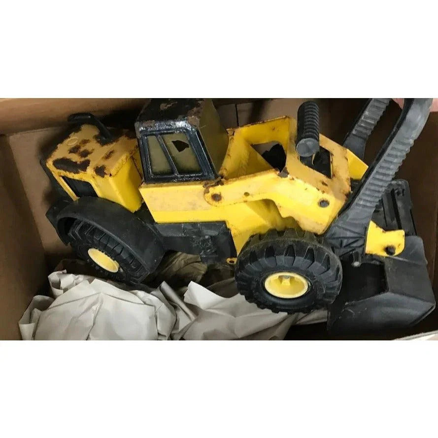 Vintage Tonka Turbo Diesel Loader - some rust and cracked windshield ( see photos) - Diecast Tractor Equipment Toy Collectible Tonka A+ Stuff Toy Cars
