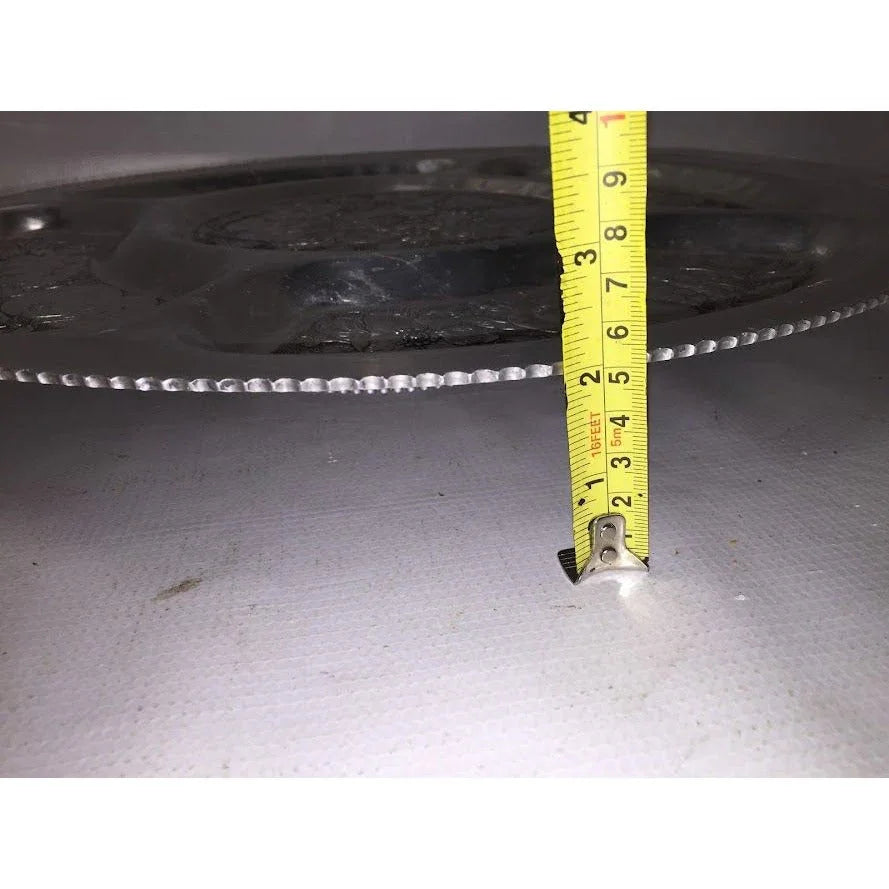 Silver serving tray that spins- many details etched in each segment - very nice piece A+ Stuff A+ Stuff Serving Trays