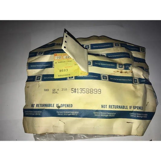 Genuine GM Part - SEAL #1358899 -NOS -Discontinued General Motors vintage Replacement auto part -NIP -Single Seal Only -package not included GM A+ Stuff Tools