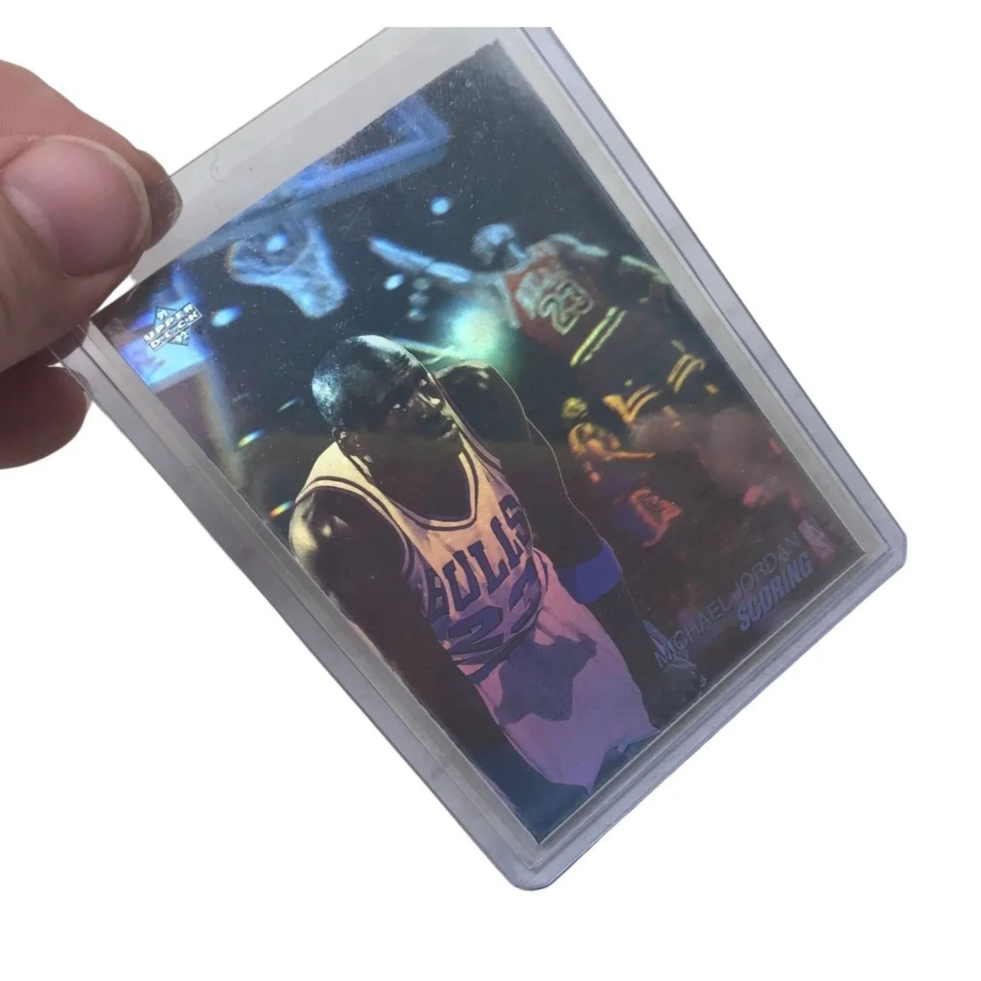 Upper Deck 1992 Michael Jordan Hologram Card No. AW1 Upper Deck A+ Stuff Collectible Trading Cards