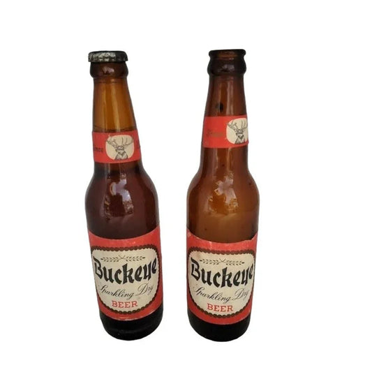 Vintage BUCKEYE Sparkling Dry BEER Bottle - Mancave beer bottle collection - great vintage find! buckeye A+ Stuff Glass