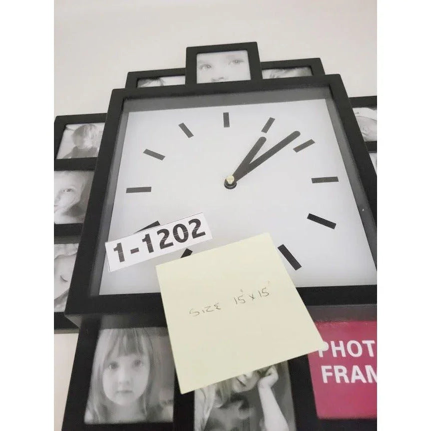 Photo Collage Wall Clock - One frame for each hour! A+ Stuff A+ Stuff Clocks