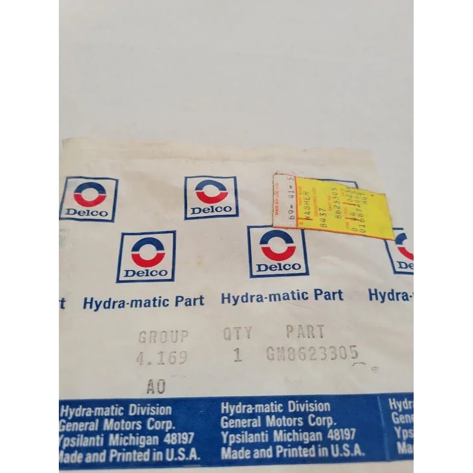 Genuine GM Part - No 8623305 - WASHER - GR 4.169 - new in package - vintage discontinued General Motors Replacement auto Part - NOS GM A+ Stuff Washers