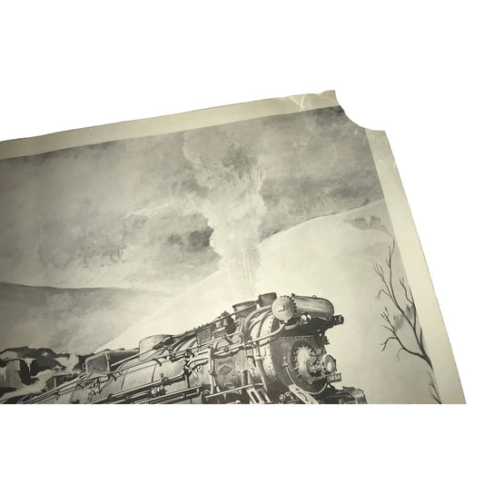 Bob Lorienz Train Illustration Art Print -Locomotive Art Bob Lorienz A+ Stuff