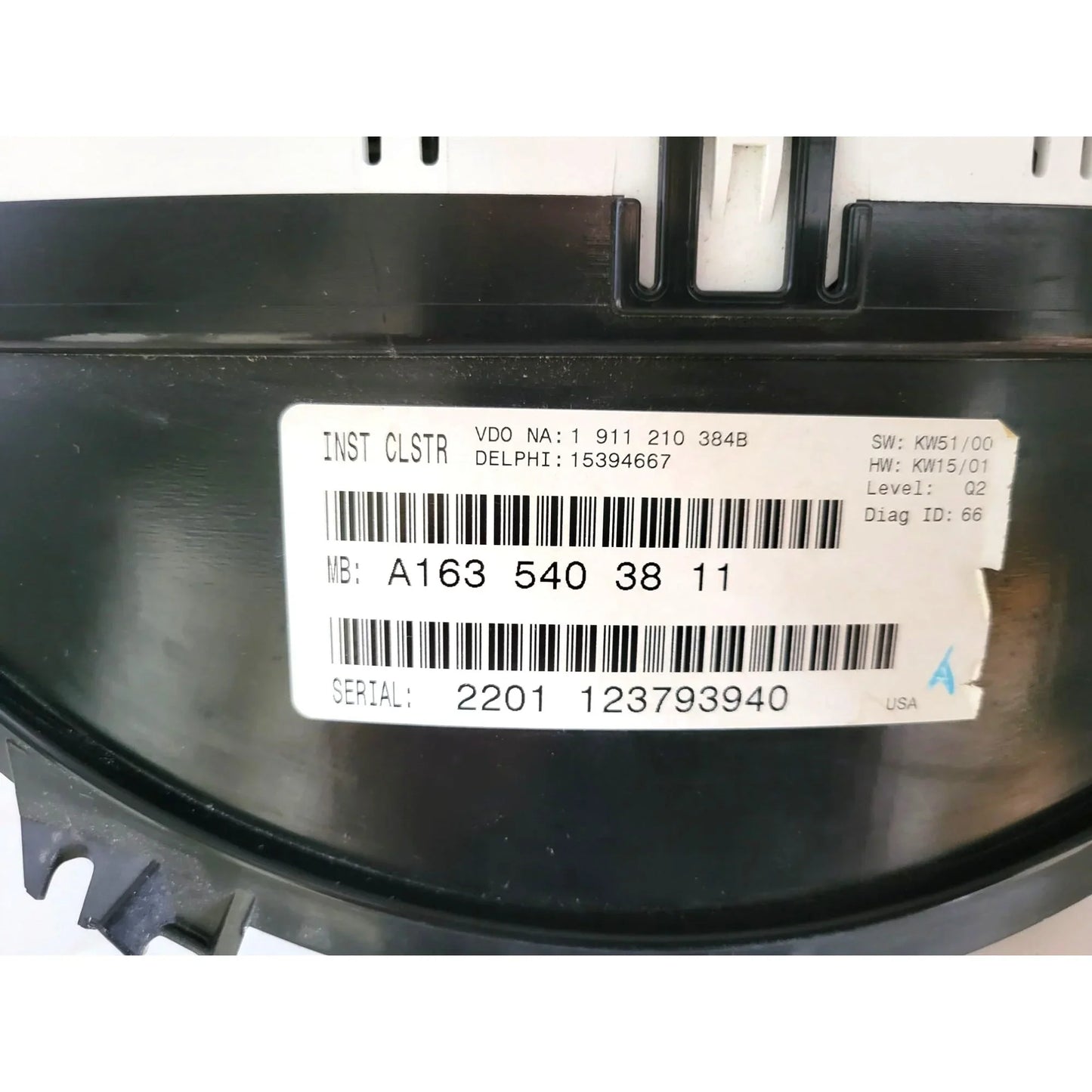 Mercedes Benz Instrument Panel A163 540 38 11 - OEM auto part A+ Stuff A+ Stuff instrument panel