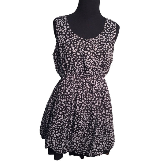 Sans Souci Bubble Bottom Tank Dress with White splotches Pattern - Womens size Medium Sans Souci A+ Stuff