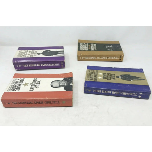 WINSTON CHURCHILL's The SECOND World WAR - Set of 4 1960's WINSTON CHURCHILL's A+ Stuff Books