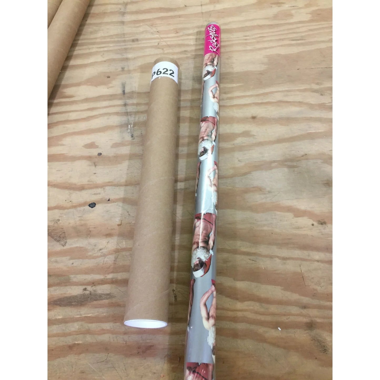 Risque Christmas Wrapping paper - Shirtless Santa Claus Gift Wrap Rocket Shots A+ Stuff