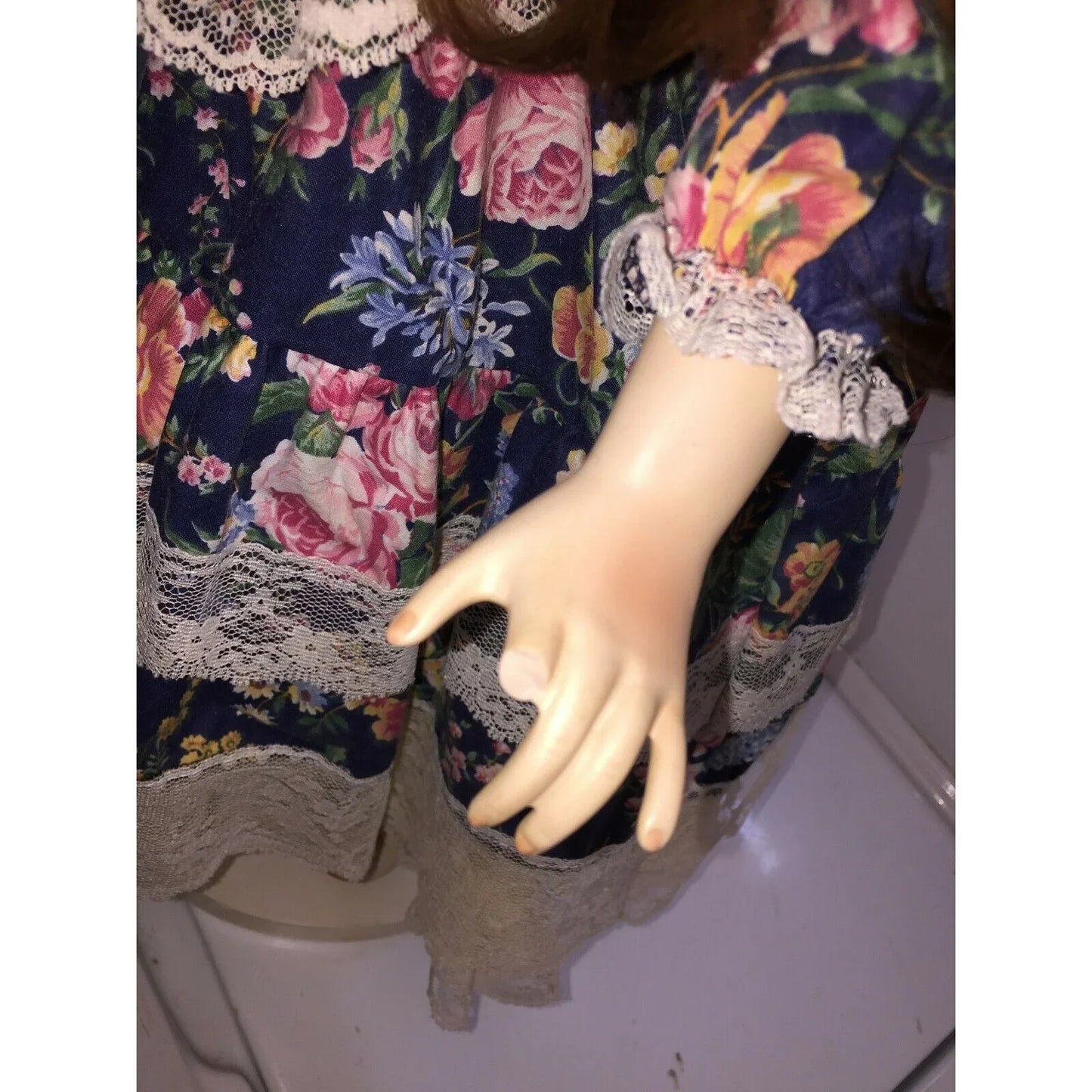 World Gallery Cottage Path Blueberry Renee Sturgeon Porcelain Doll A+ Stuff A+ Stuff Dolls