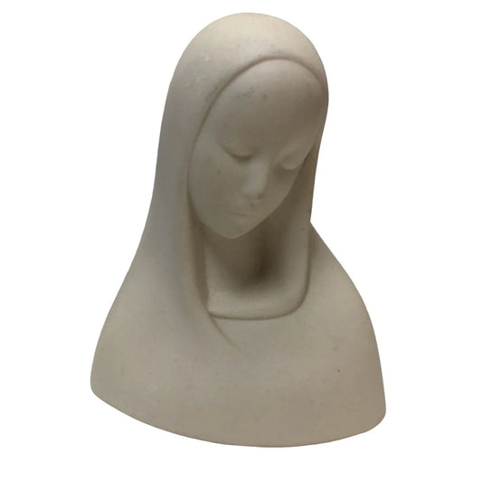 Mother Mary Bust etched Boys Town Nebraska on Bottom - Religious Decor Boys Town Nebraska A+ Stuff