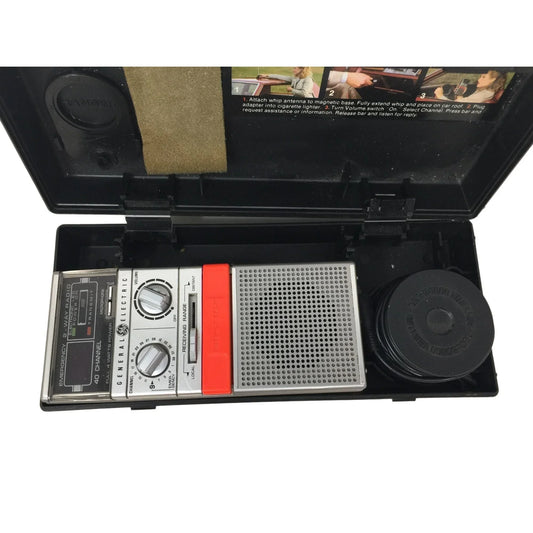 GE HELP! Full Power 40 Channel 2-Way Emergency/Information CB Radio - In Case Untested General Electric A+ Stuff CB Radios