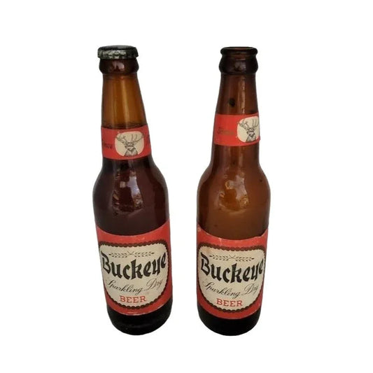 Vintage BUCKEYE Sparkling Dry BEER Bottle - Mancave beer bottle collection - great vintage find! buckeye A+ Stuff Glass