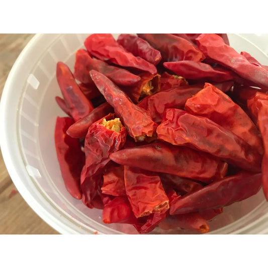 Whole Dehydrated Red Chili Peppers - No other Ingredients - Give it some Kick! Carpenter Quality Goods A+ Stuff Peppers