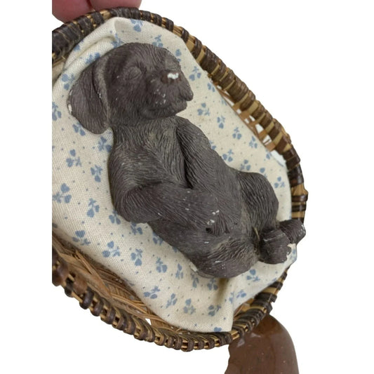Labordor Puppy Decor and Figurines (3 Total)Dog in Bed, Paperweight and Companion Rd Figure in Box Companion Road A+ Stuff