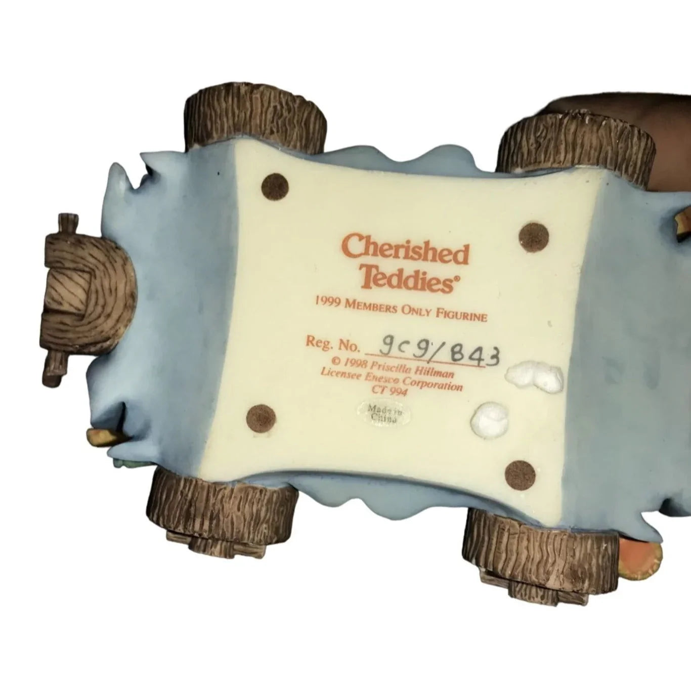 Cherished Teddies - Five Teddies on a Float - 5th Anniversary 1999 Members Only Figurines with Box Cherished Teddies A+ Stuff