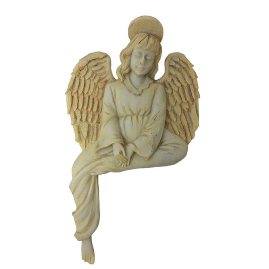 Angel Watching Over You Wall Decor - Religious Decor Girl Angel with large wings A+ Stuff A+ Stuff