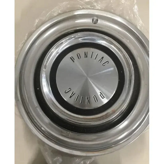 1958 Vintage Pontiac Hubcaps (Wheel Covers) with Black Rings and PONTIAC Name in center - nice style - clean look. Listing is for 1 hubcap PONTIAC