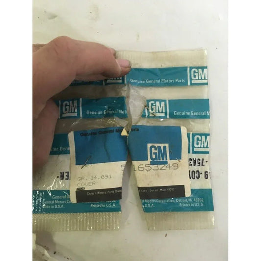 Genuine GM Part - No 51653249 - 1653249 - COVER- 2 new in damaged package - vintage discontinued General Motors replacement auto Parts GM A+ Stuff Tools
