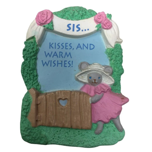 Sis... Kisses and Warm Wishes -- Refrigerator Magnet Gift for Sisters A+ Stuff A+ Stuff