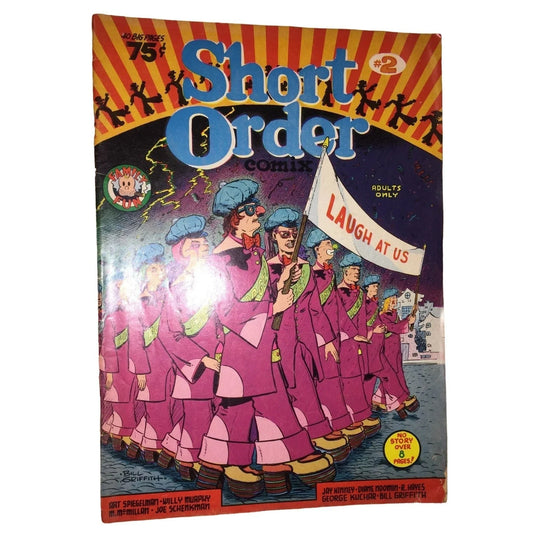 Short Order No. 2 Vintage Underground Comic Book - 1974 Underground Comix Art Spiegelman, Bill Griffith, Rory Hayes, Jay Kinney, A+ Stuff