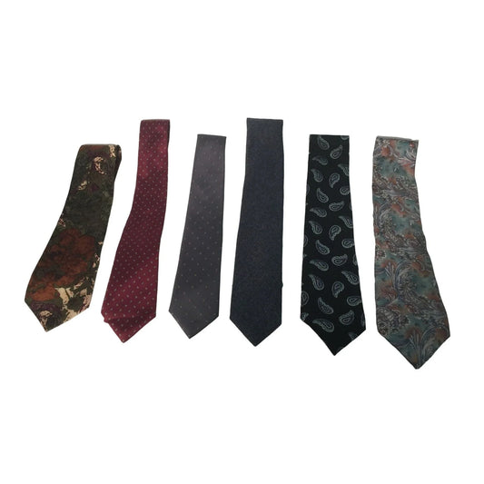 Set of 6 Mens Fashion Ties - Varying Colors and Patterns Various A+ Stuff