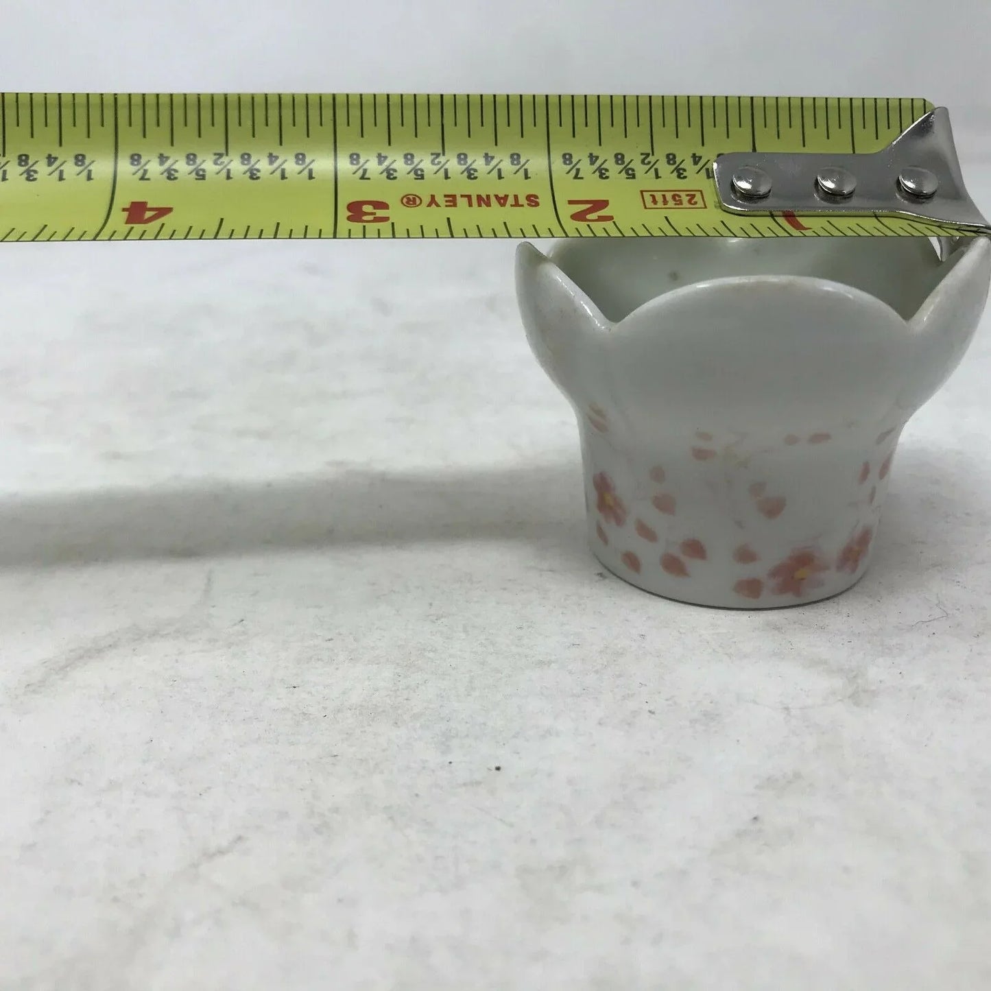 FUNNY DESIGNS Candlestick Holder Petite PINK FLOWERS West Germany A+ Stuff A+ Stuff Candle Holders